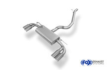 Fox Sportuitlaat VW Golf MK7 4-Motion achterdemper, dwarsuitlaat rechts/links - 2x80 Type 25 rechts/links