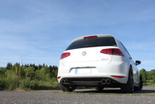 Fox Sportuitlaat VW Golf MK7 4-Motion achterdemper, dwarsuitlaat rechts/links - 2x80 Type 25 rechts/links