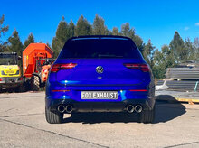 Fox Sportuitlaat VW Golf MK8 R uitlaatstukken rechts/links - 2x100 Type 25 rechts/links - passen op de originele achterdemper