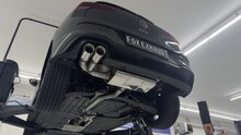Fox Sportuitlaat VW Golf MK8 GTD achterdemper met verbindingspijp - 2x90 Type 25