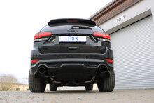 Fox Sportuitlaat Jeep Grand Cherokee WK II - 6.4L SRT8 tot 2014 Achterdemper Rechts/Links - 129x106 Type 32 Rechts/Links Zwart Ge&euml;mailleerd
