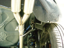 Fox Sportuitlaat Fiat Grande Punto 199 - Diesel Achterdemper Rechts/Links Uitgang - 2x76 Type 13 Rechts/Links