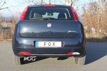 Fox Sportuitlaat Fiat Grande Punto 199 - Benzine einddemper - 2x76 Type 13