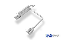 Fox Sportuitlaat Fiat Grande Punto 199 - Benzine Achterdemper Rechts/Links Uitlaat - 2x76 Type 13 Rechts/Links