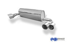 Fox Sportuitlaat Opel GT achterdemper, dwarsuitgang rechts/links - 2x115x85 type 38 rechts/links