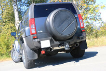 Fox Sportuitlaat Hummer H3 achterdemper, dwarsuitgang rechts/links - 1x100 type 25 rechts/links