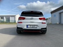 Fox Sportuitlaat Hyundai i30N Performance + Fastback uitlaatpijpen, compatibel met de originele achterdemper - 129x106 Type 32 rechts/links