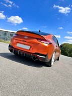 Fox Sportuitlaat Hyundai i30N Fastback Facelift uitlaatpijpen compatibel met de originele achterdemper - 1x130 Type 14 rechts/links