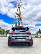 Fox Sportuitlaat Hyundai i30N Facelift uitlaatpijpen geschikt voor de originele achterdemper - 1x130 Type 14 rechts/links met gekleurde rand