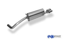 Fox Sportuitlaat Achterdemper Seat Ibiza 6J - 2x76 Type 13