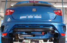 Fox Sportuitlaat Seat Ibiza 6J - Cupra achterdemper - 1x55 Type 10 (niet zichtbaar)