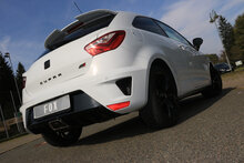 Fox Sportuitlaat Seat Ibiza 6J - Cupra Facelift Achterdemper - 1x55 Type 10 (niet zichtbaar)