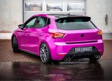 Fox Sportuitlaat Seat Ibiza 5 - KJ achterdemper met uitlaatklep, rechter/linker uitlaat - 2x76 type 25 rechts/links