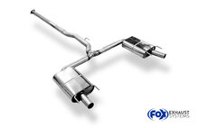 Fox Sportuitlaat Opel Insignia A - OPC Hatchback/Sedan Racing Halfuitlaatsysteem - Bestaande uit een linker- en rechterachterdemper - De uitlaatpijpen komen uit in de originele openingen met een vervangende pijp voor de demper.