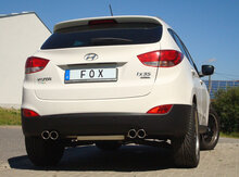 Fox Sportuitlaat Hyundai ix35 achterdemper, rechter/linker uitgang - 2x80 type 16 rechts/links