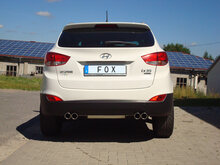 Fox Sportuitlaat Hyundai ix35 achterdemper, rechter/linker uitgang - 2x80 type 16 rechts/links