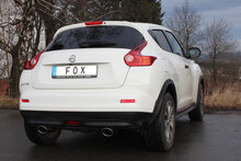 Fox Sportuitlaat Nissan Juke - F15 (vierwielaandrijving) Achterdemper dwarsuitgang rechts/links - 115x85 Type 32 rechts/links