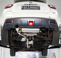 Fox Sportuitlaat Nissan Juke - F15 (vierwielaandrijving) Achterdemper dwarsuitgang rechts/links - 129x106 Type 32 links
