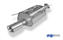 Fox Sportuitlaat Nissan Juke - F15 (voorwielaandrijving) achterdemper - 1x90 type 25