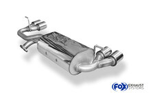 Fox Sportuitlaat Subaru Justy II voor modellen met ongespoten bumper, dwarsgeplaatste achterdemper, uitlaat rechts/links - 2x76 Type 13 rechts/links