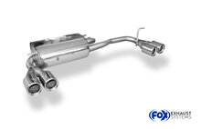 Fox Sportuitlaat Subaru Justy II voor modellen met ongespoten bumper, dwarsgeplaatste achterdemper, uitlaat rechts/links - 2x76 Type 13 rechts/links