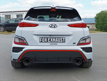 Fox Sportuitlaat Hyundai Kona N achterdemper, dwarsuitlaat rechts/links - 1x130 type 14 rechts/links