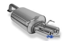 Fox Sportuitlaat Daewoo Lacetti - Achterdemper Sedan/Stationwagen - 2x80 Type 13