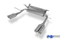 Fox Sportuitlaat Renault Laguna II B74 - Achterdemper Sedan Rechts/Links Uitgang - 2x76 Type 13 Rechts/Links