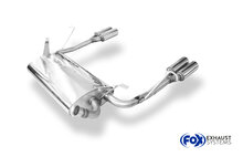Fox Sportuitlaat Renault Laguna II K74 - Grandtour achterdemper, rechter/linker uitlaat - 2x76 Type 13 rechts/links