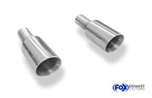 Fox Sportuitlaat Set uitlaatpijpen voor Renault Laguna III Coup&eacute;, geschikt voor de originele achterdemper - 1x90 type 25 rechts/links
