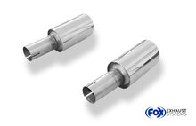 Fox Sportuitlaat Set uitlaatpijpen voor Renault Laguna III Coup&eacute;, geschikt voor de originele achterdemper - 1x90 type 25 rechts/links