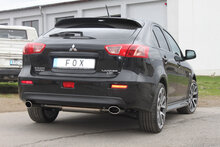 Fox Sportuitlaat Mitsubishi Lancer CYO Sedan/Sportback Diesel Achterdemper Dwarsuitlaat Rechts/Links - 115x85 Type 38 Rechts/Links