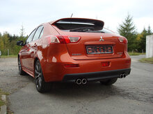 Fox Sportuitlaat Mitsubishi Lancer Ralliart achterdemper, rechter/linker uitlaat - 2x76 Type 12 rechts/links