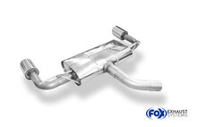 Fox Sportuitlaat Seat Leon 5F - Onafhankelijke wielophanging facelift, uitlaatdemper rechts/links - 1x100 type 25 rechts/links voor Rieger bumper