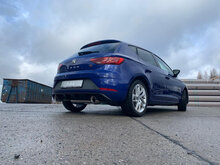Fox Sportuitlaat Seat Leon 5F - Achteras met starre achteras, facelift, uitlaatdemper rechts/links - 1x100 type 25 rechts/links voor Rieger bumper