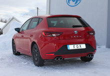 Fox Sportuitlaat Achterdemper Seat Leon 5F, uitlaat rechts/links - 2x80 type 16 rechts/links