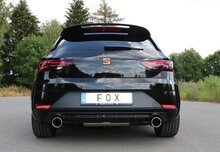 Fox Sportuitlaat Achterdemper Seat Leon 5F Cupra R, rechter/linker uitlaat - 1x100 Type 12 rechts/links