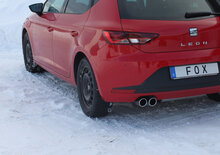 Fox Sportuitlaat Achterdemper Seat Leon 5F, enkelzijdig - 2x80 Type 16