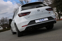 Fox Sportuitlaat Seat Leon 5F ST 4x4 - Cupra 300 Achterdemper rechts/links - 2x80 Type 25 rechts/links