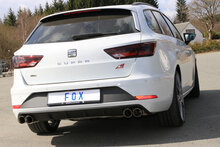 Fox Sportuitlaat Seat Leon 5F ST 4x4 - Cupra 300 Achterdemper rechts/links - 2x80 Type 25 rechts/links