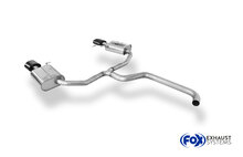 Fox Sportuitlaat Seat Leon 5F ST - Cupra 300 - Zwarte achterdemper rechts/links - 160x90 Type 38 rechts/links zwart