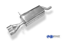 Fox Sportuitlaat Dacia Logan Sedan Benzine Achterdemper Enkelzijdig - 2x80 Type 13