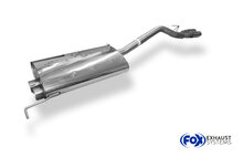 Fox Sportuitlaat Mercedes M-Klasse Type W163 Achterdemper (Dubbele Inlaat) - 2x80 Type 13
