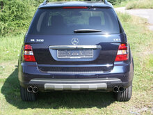 Fox Sportuitlaat Mercedes M-Klasse Type W164 Achterdemper Rechts/Links - 2x76 Type 10 Rechts/Links