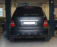 Fox Sportuitlaat Mercedes M-Klasse Type W164 Achterdemper Rechts/Links - 2x115x85 Type 44 Rechts/Links