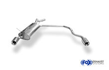 Fox Sportuitlaat Renault Megane I - Type DA Coach Achterdemper Rechts/Links Uitgang - 1x90 Type 13 Rechts/Links