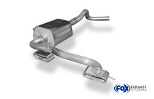 Fox Sportuitlaat Renault Megane II Sport achterdemper, centrale uitlaat - 2x130x50 Type 52