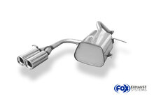 Fox Sportuitlaat Nissan Micra K11 achterdemper, centrale uitlaat - 2x76 Type 13