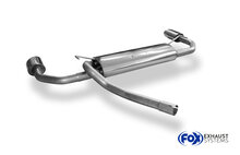 Fox Sportuitlaat Opel Mokka 4x4 &amp; 4x2 Achterdemper Rechts/Links - 115x85 Type 38 Rechts/Links