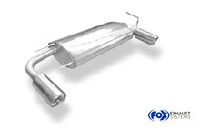 Fox Sportuitlaat Nissan Murano Z50 achterdemper, rechter/linker uitlaat - 1x100 Type 17 rechts/links